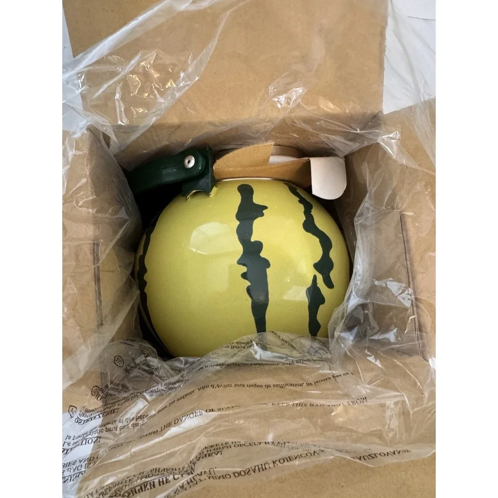 Supreme Watermelon‎ Enameled Tea Kettle 1.6 Quart Enamel-on-Steel Whistling NEW